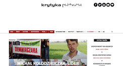 Desktop Screenshot of krytykapolityczna.pl