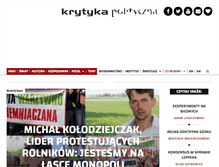 Tablet Screenshot of krytykapolityczna.pl